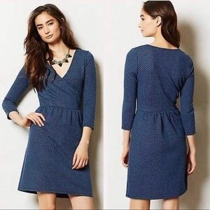 Anthropologie || HD in Paris Textured Wrap Dress